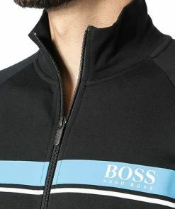 BOSS Sweatjacke Authentic 50460293/002 Baumwolle, Schwarz -schlechtchritte 382715 norm2
