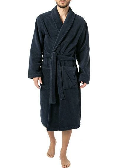 JOOP! Bademantel 1651/175 Baumwoll-Frottee, Nachtblau, Blau 2 JOOP! Bademantel 1651/175 Baumwoll-Frottee, Nachtblau, Blau – Bild 2
