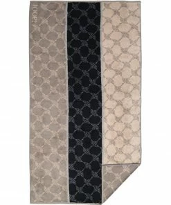 JOOP! Duschtuch 1657/DT/70 150 x 80 cm, Grau-schwarz gemustert, Graphit