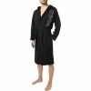 BOSS Bademanel Identity Hooded Robe 50463513/001 Bademantel, Baumwolle, Schwarz