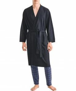 Seidensticker Bademantel 12.100039/0019 Baumwoll-Jersey, Navy