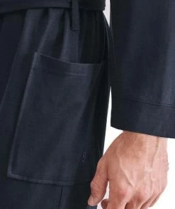 Seidensticker Bademantel 12.100039/0019 Baumwoll-Jersey, Navy -schlechtchritte 383860 norm3