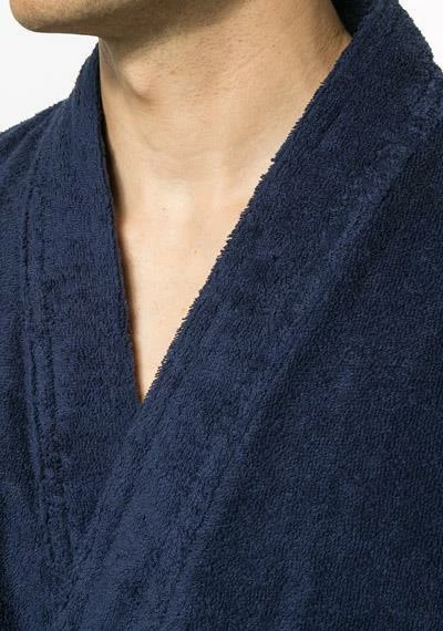Kleinmann Kimono Rio 019100/344 Bademantel, Baumwolle, Nachtblau, Blau 4 Kleinmann Kimono Rio 019100/344 Bademantel, Baumwolle, Nachtblau, Blau – Bild 4